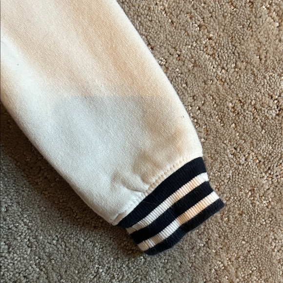 Old Navy Kids Navy and White Varsity Jacket - Picture 4 of 5